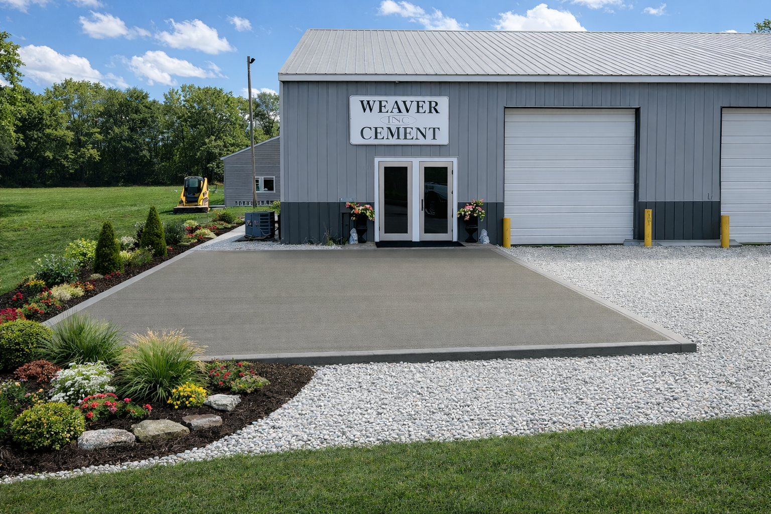 Weaver Cement shop and concrete pad
